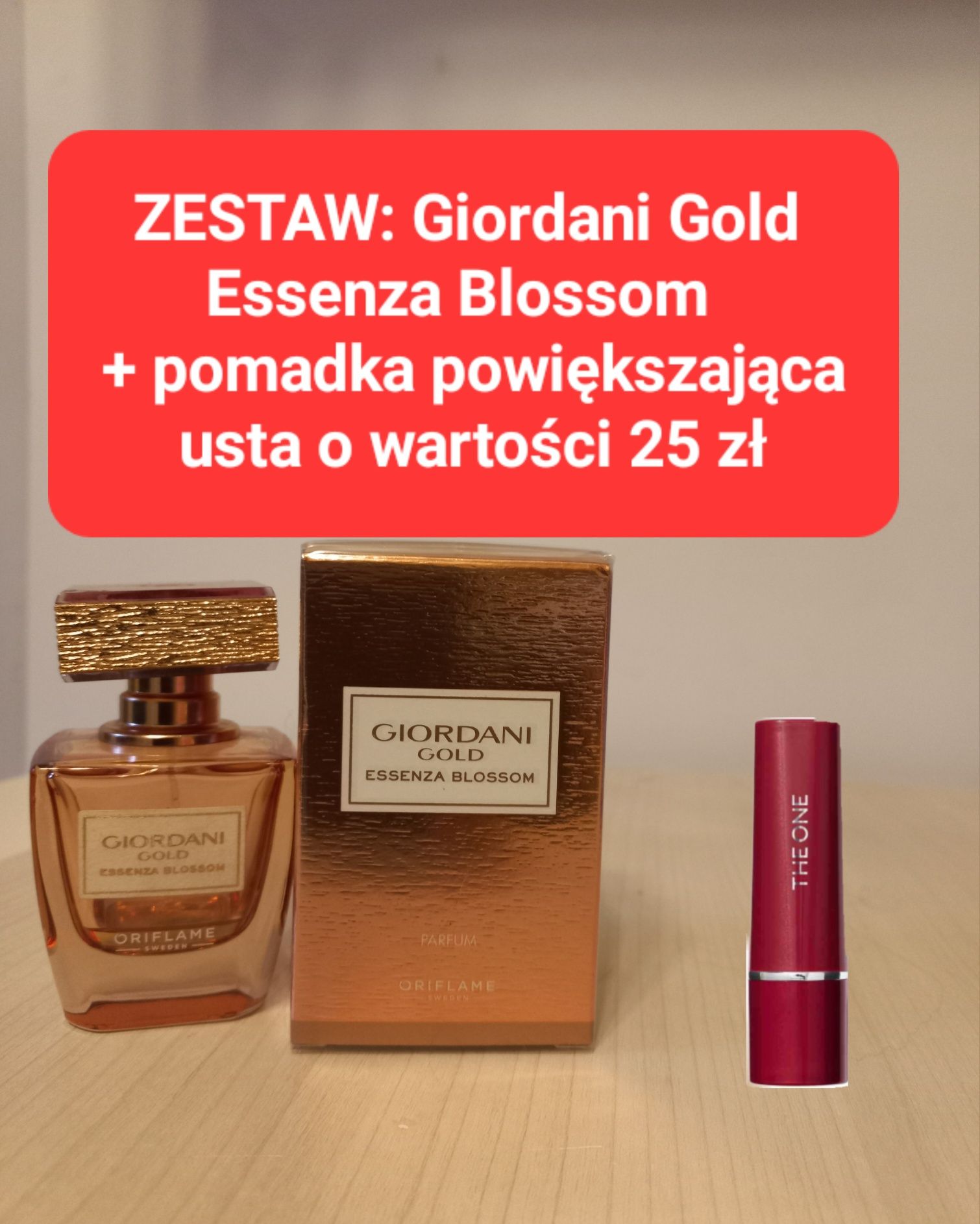 Giordani Gold Essenza Bloosom + pomadka marki Oriflame