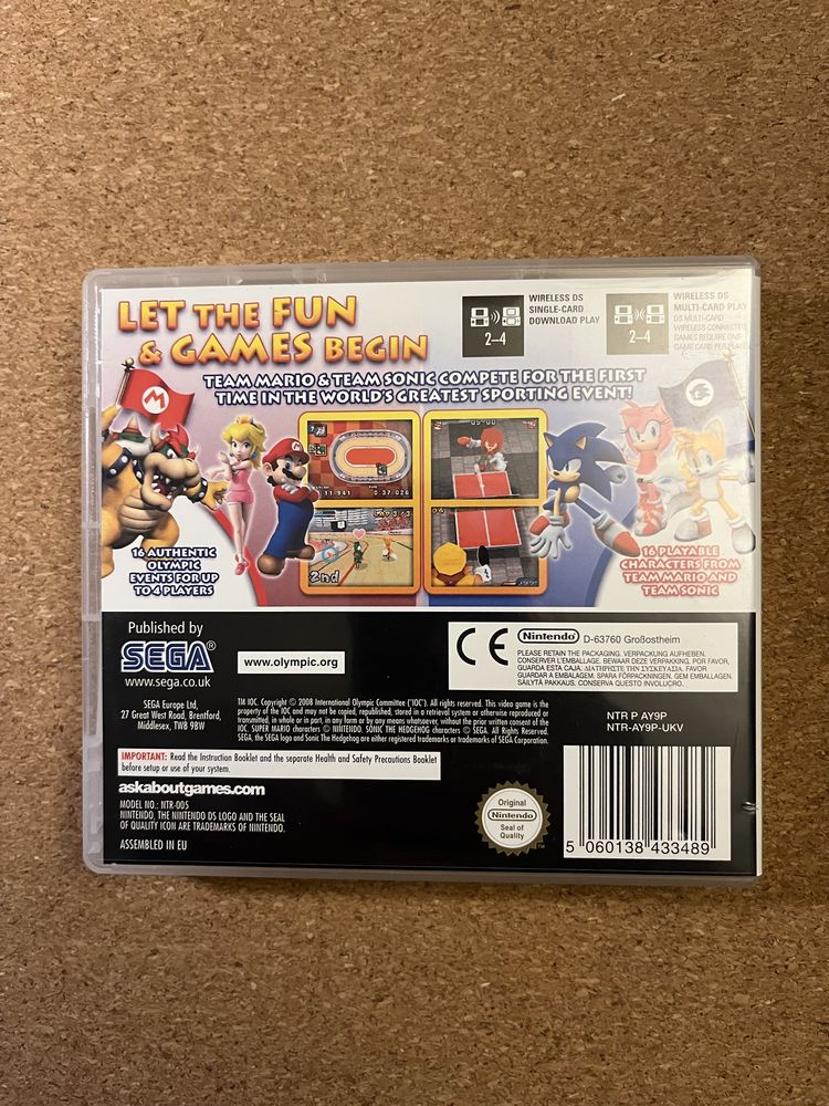 Gra Mario & Sonic Olympic Games Nintendo DS