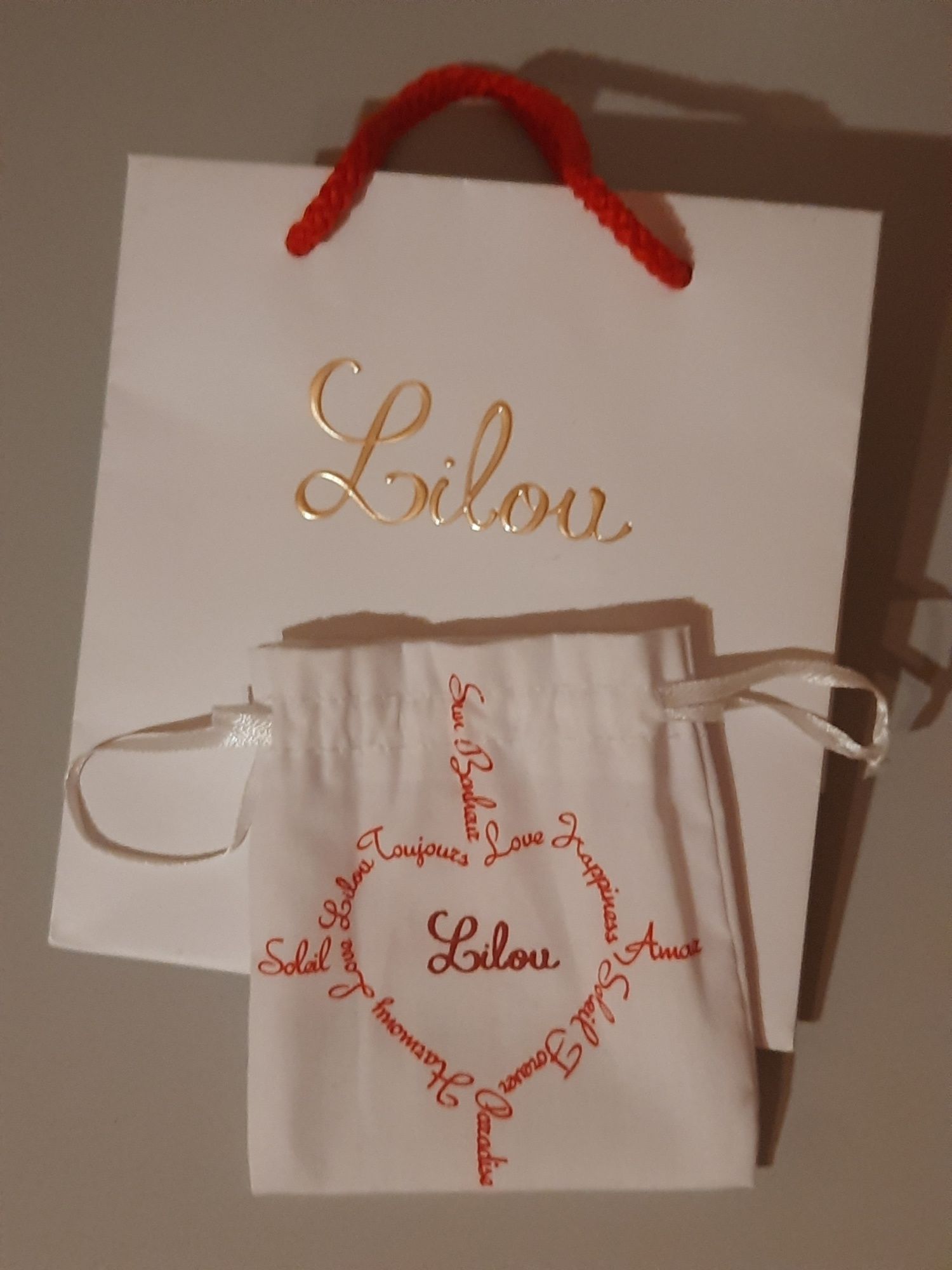 Lilou opakowanie/ lilou woreczek i torebka prezentowa