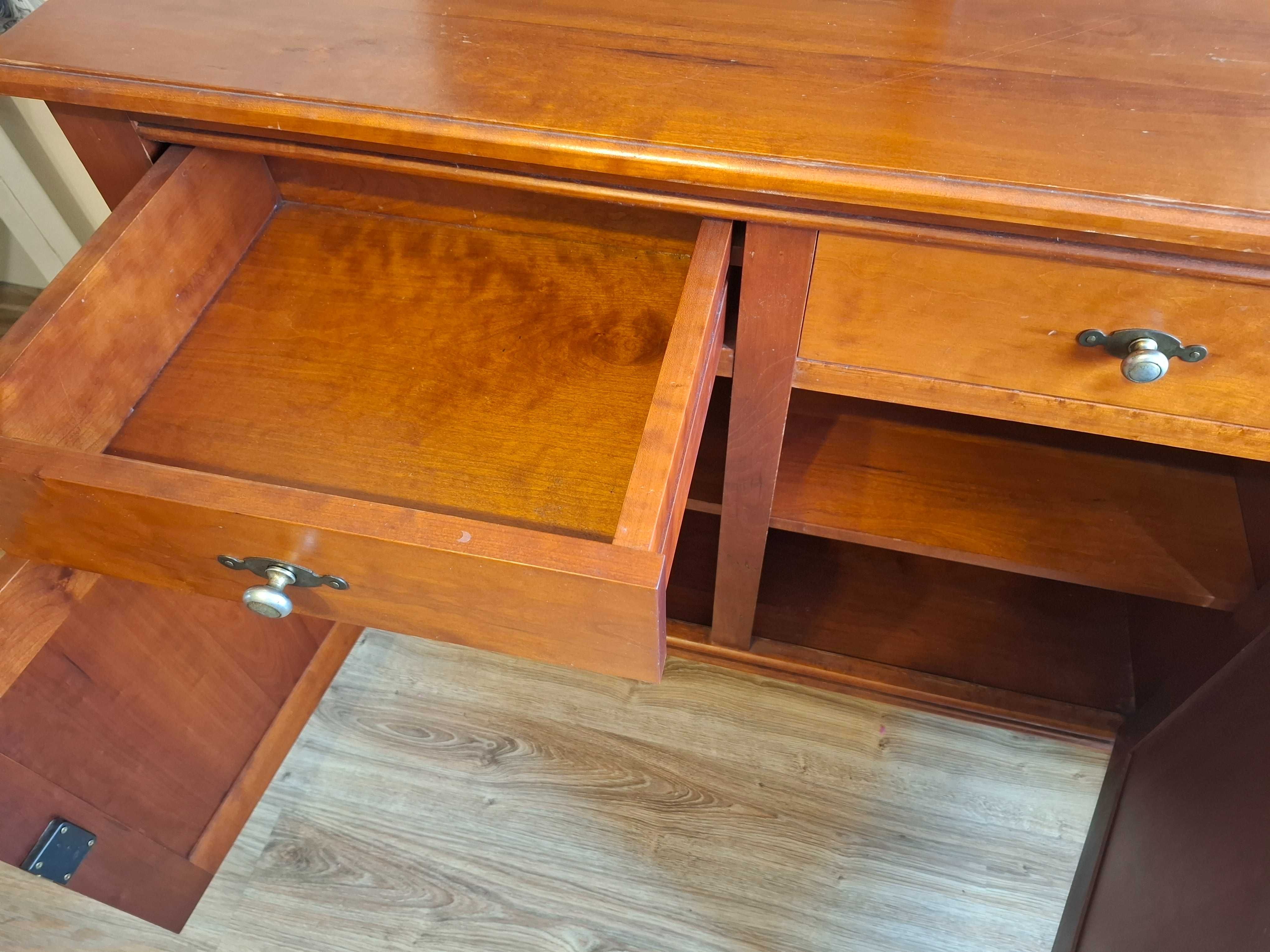 Komoda z litego drewna 170 cm – styl klasyczny – elegancka i solidna