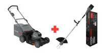 Kosiarka + podkaszarka akumulatorowa POWERWORKS 60V bateria, ładowarka