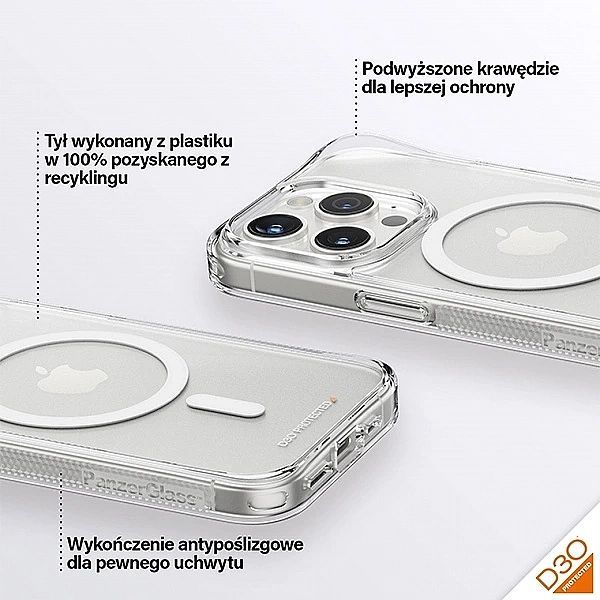 Etui PanzerGlass HardCase z MagSafe z D3o i certyfikatem Military Grad