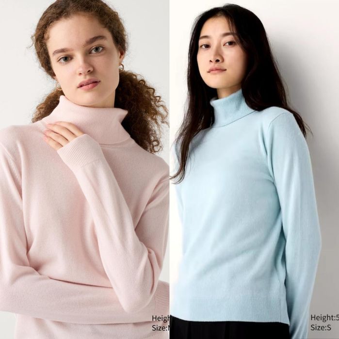 Кашеміровий светр, гольф UNIQLO з високим коміром 469480