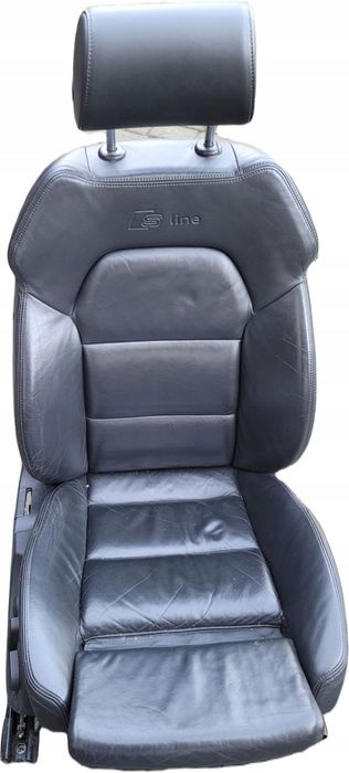 AUDI A6 C6 S-LINE FOTEL PRAWY ELEKTRYCZNY PODGRZEWANY KUBEŁKOWY SKÓRZANY