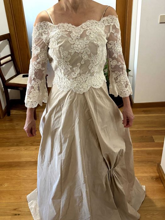 Vestido de noiva novo alta costura Made in Italy