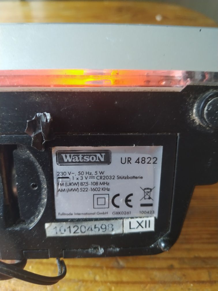 Radio budzik Watson