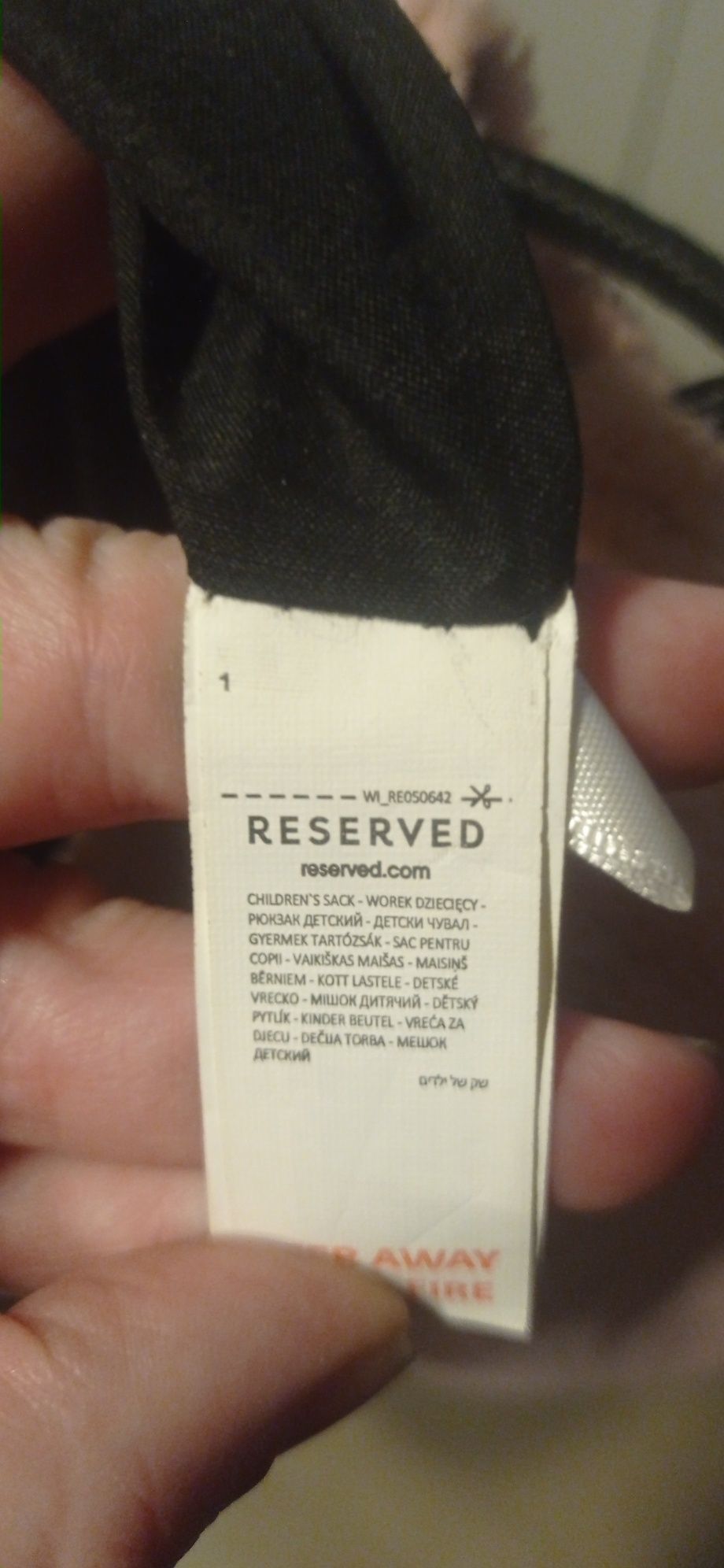 Worek plecak torba na plecy króliczek pluszowy Reserved