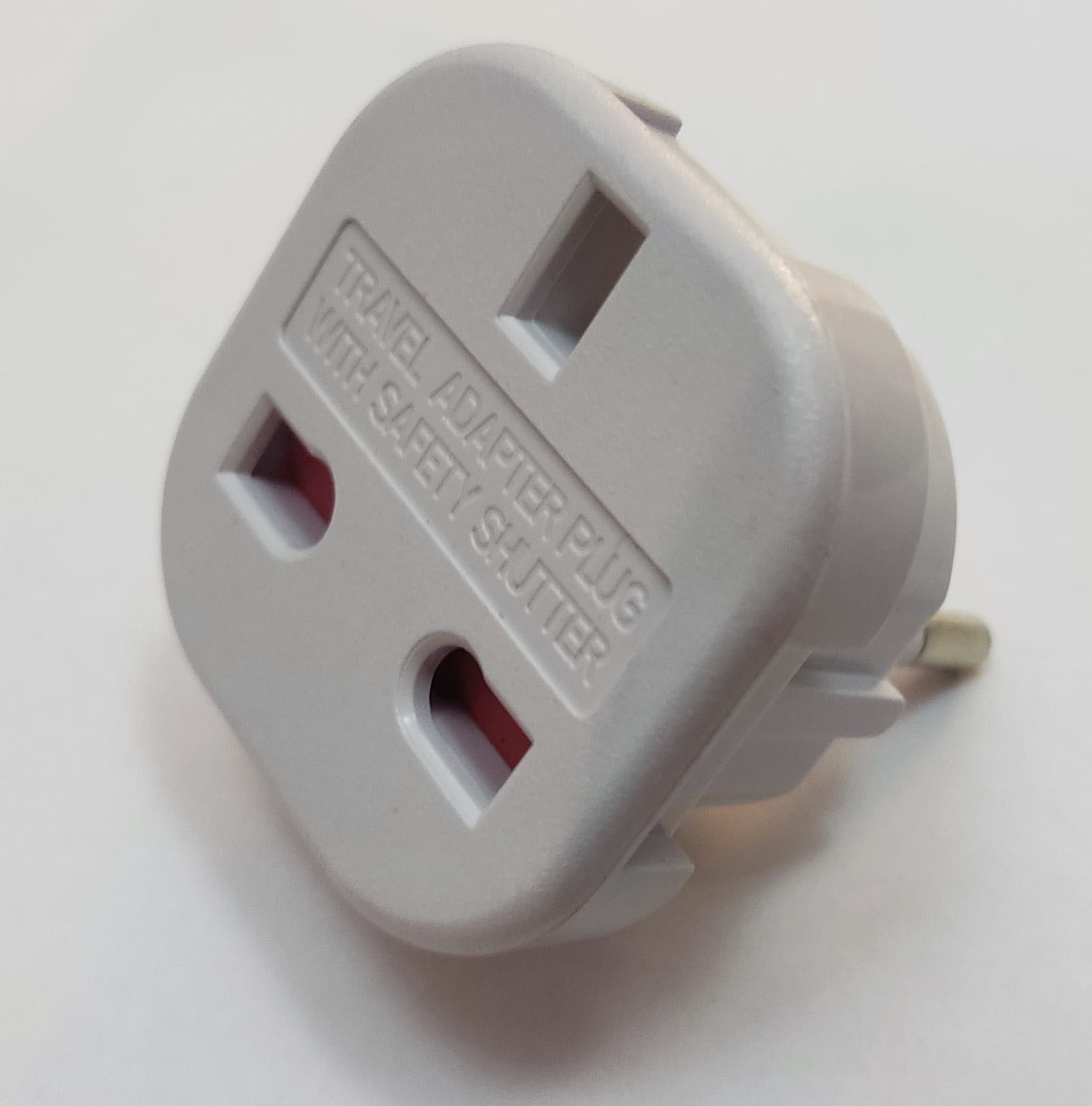 Adaptador de tomada de viagem UK para EU