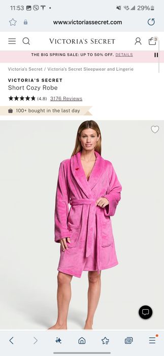 Халат Victotia secret Вікторія сікрет Хs-М, М-l оригін