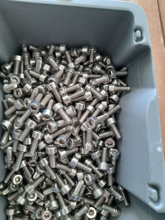 Lote parafusos cabeça cilíndrica sextavado interior,  inox A2