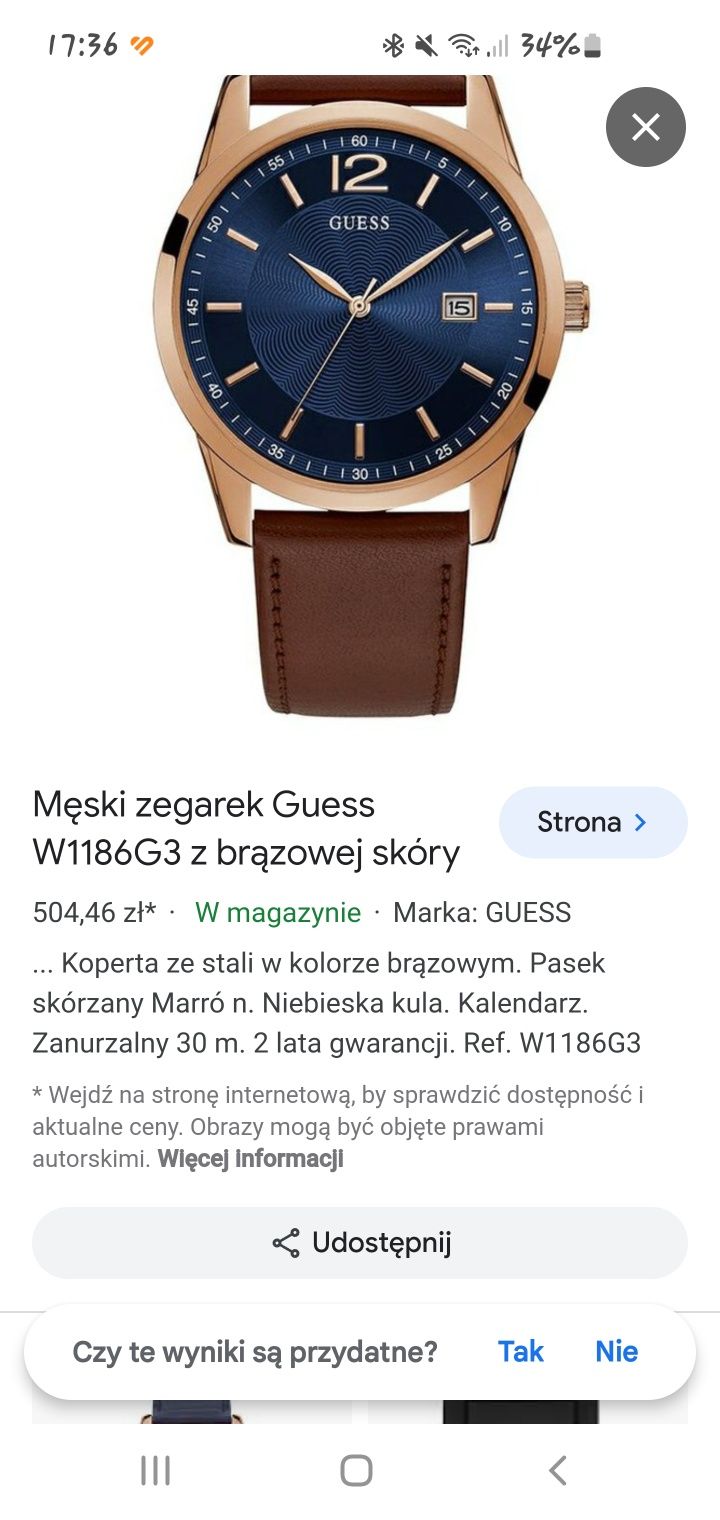 zegarek     guess