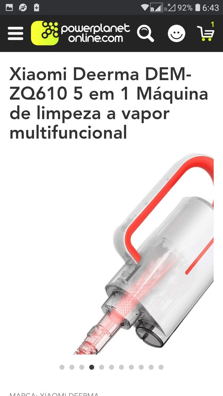 Maquina de limpeza multifuncional a vapor XIAOMI