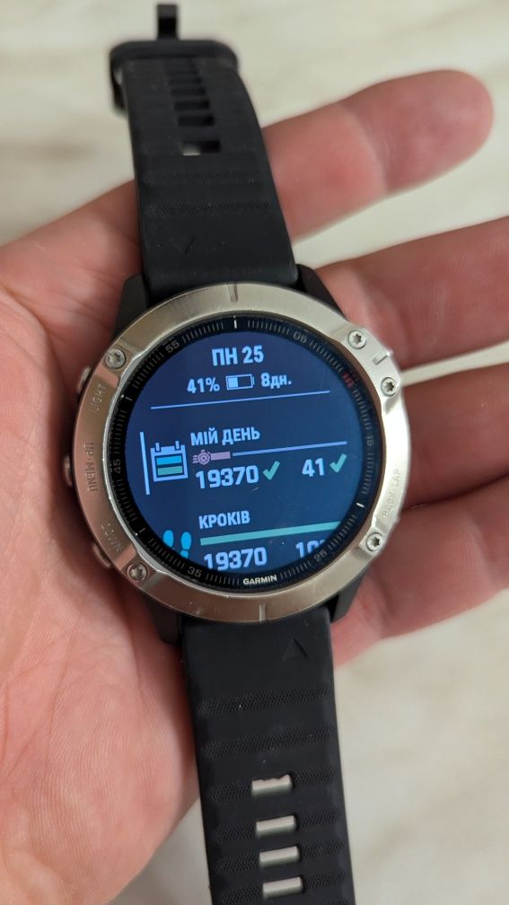 Часы Garmin Fenix 6, годинник смарт