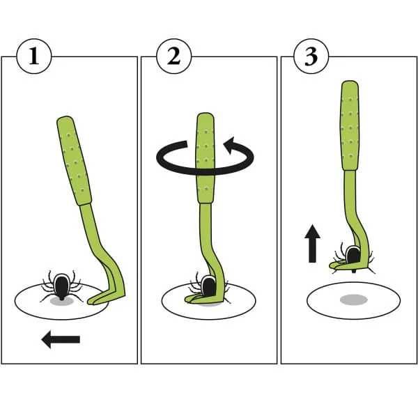 HACZYKI do Wyjmowania USUWANIA KLESZCZY ŁAPKI do Wyciągania kpl. 3 szt