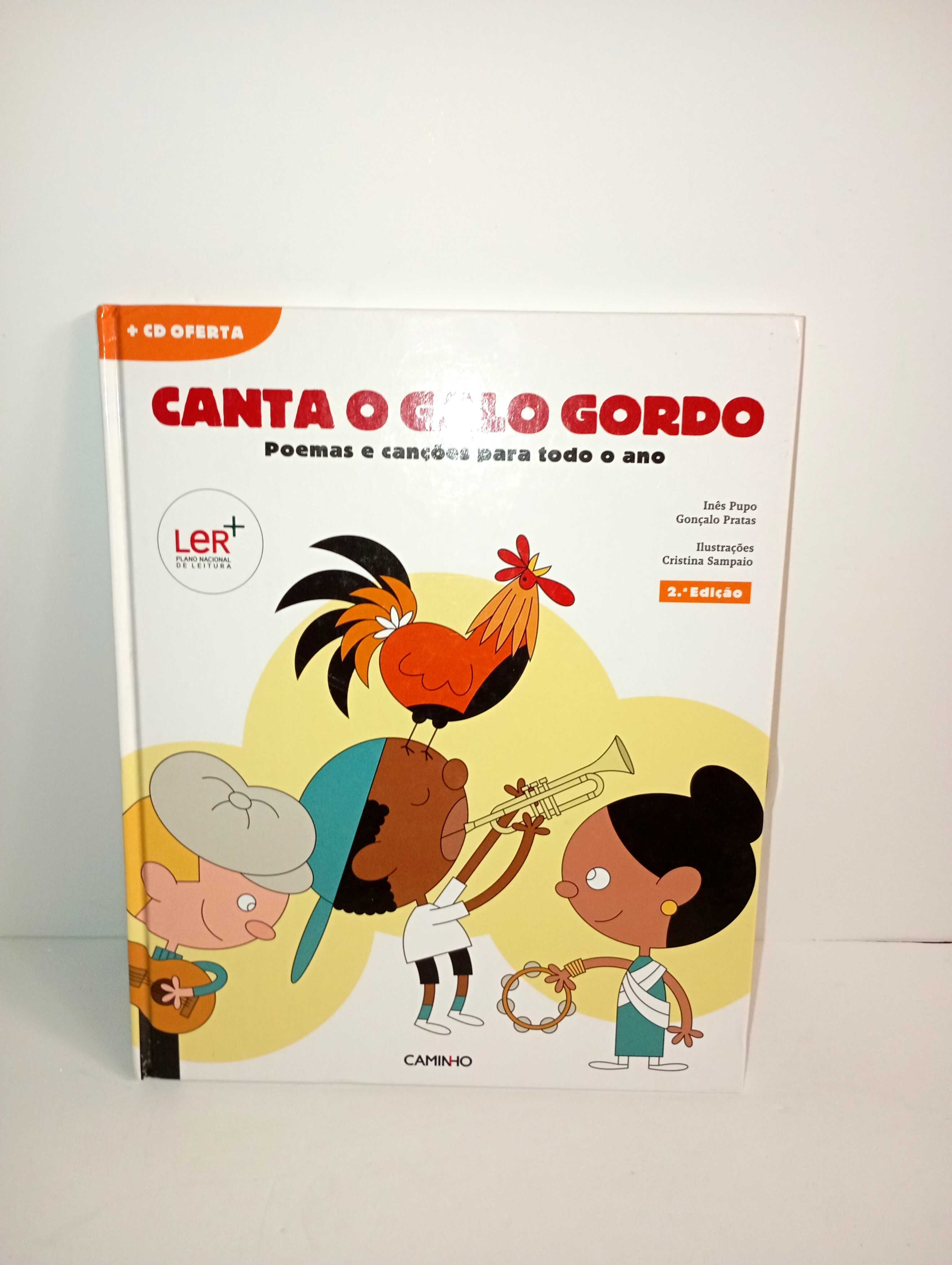 Livro e CD - Canta o Galo Gordo