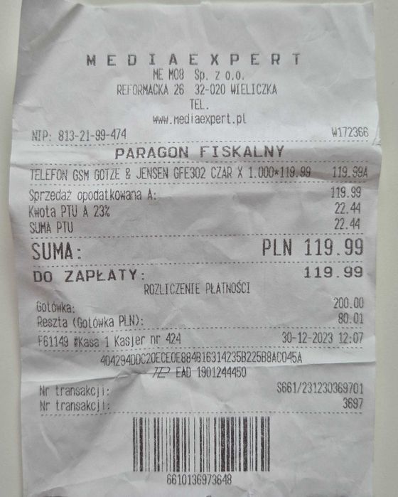 Telefon GÖTZE & JENSEN GFE303 - dla seniora