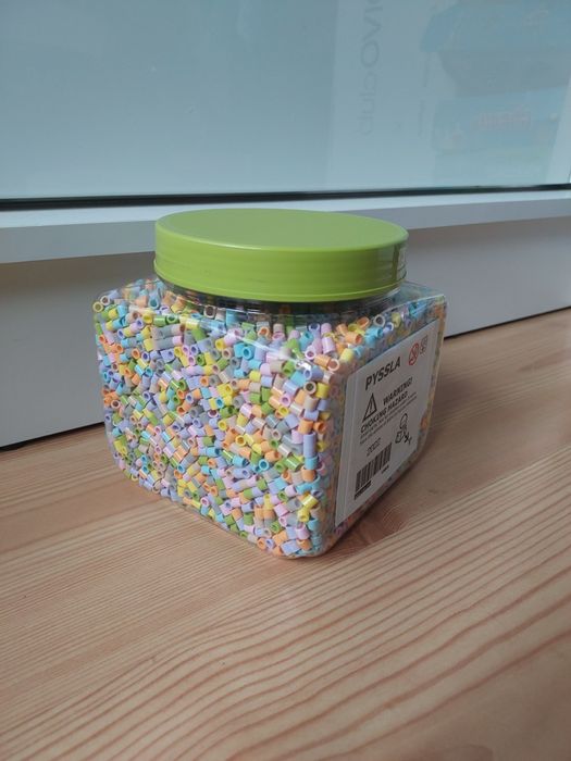 Nowe IKEA Pyssla pastelowe koraliki do prasowania
