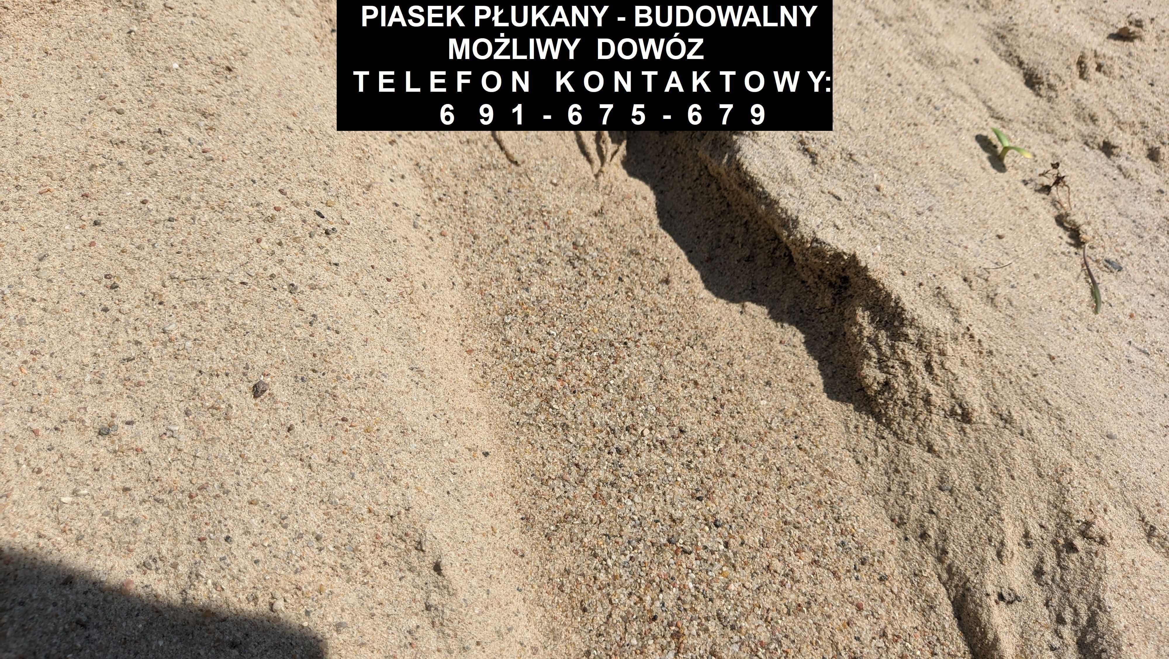 Płukany piasek budowlany/ zagęszczanie/ pod kostkę - 0,1 - TRANSPORT