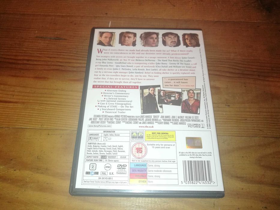IDENTITY	DVD (legendagem em Inglês)