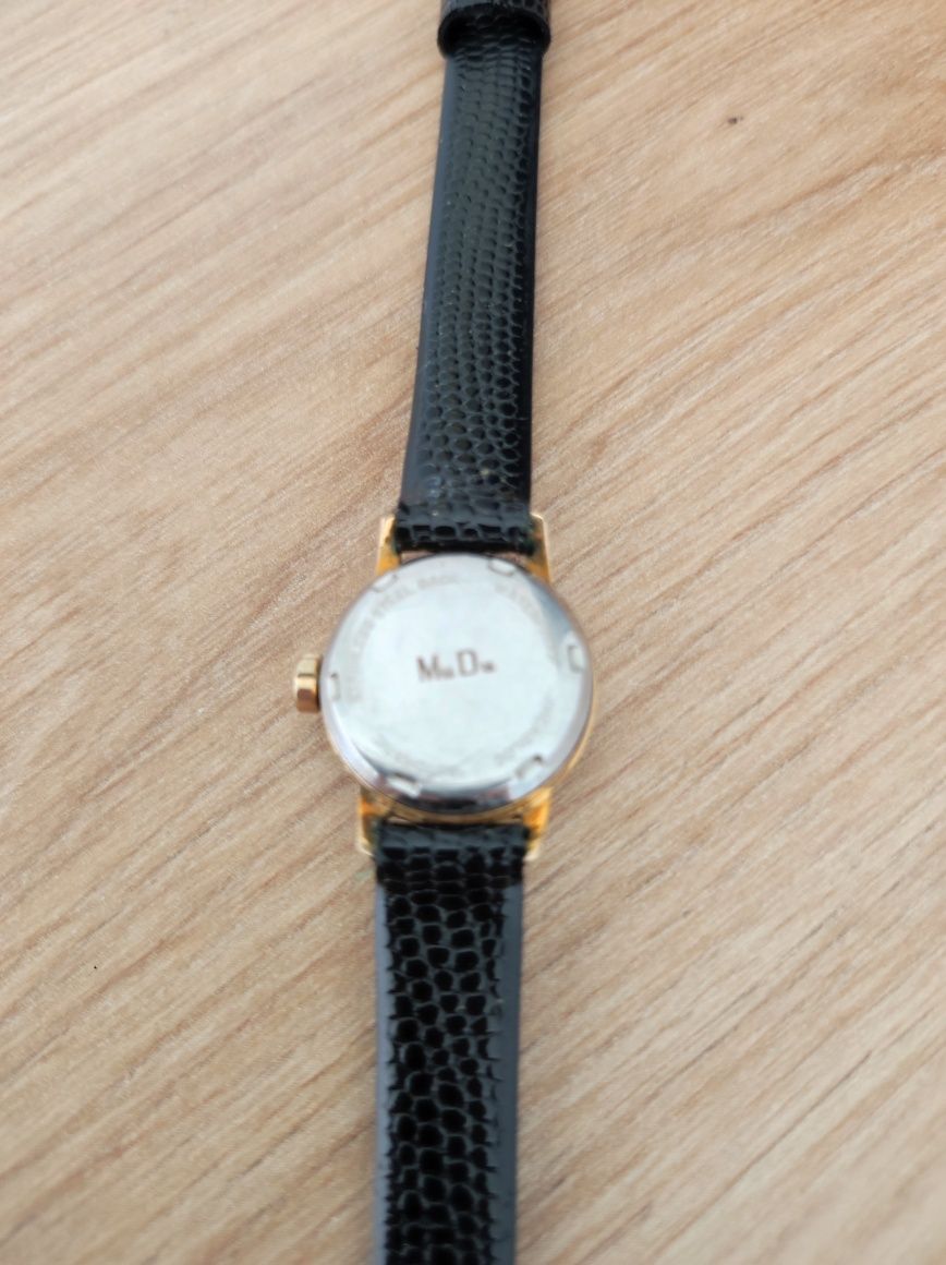 Vintage damski zegarek Mu Du doublematic cal2369 Swiss made sprawny