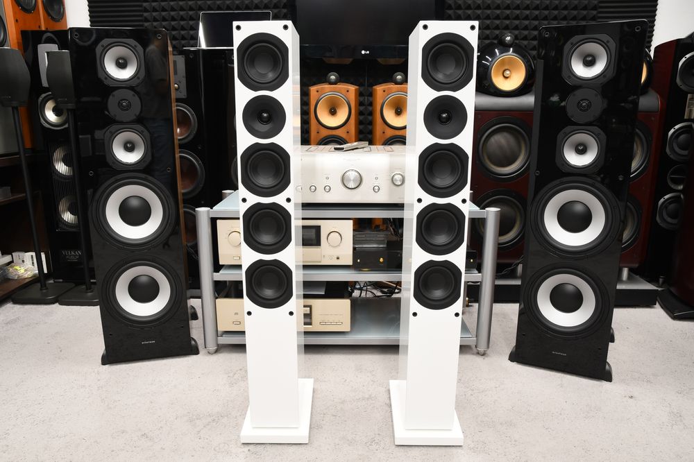 Kolumny Głośnikowe podłogowe stereo System Audio SA Saxo 50 białe