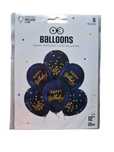 Balony Happy Birthday 6 sztuk