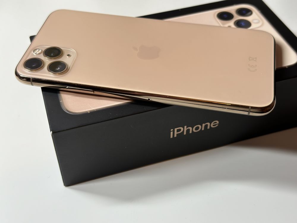 iPhone 11 Pro Max 64GB 100% Kondycja Baterii Gold Złoty Sprawny Rybnik