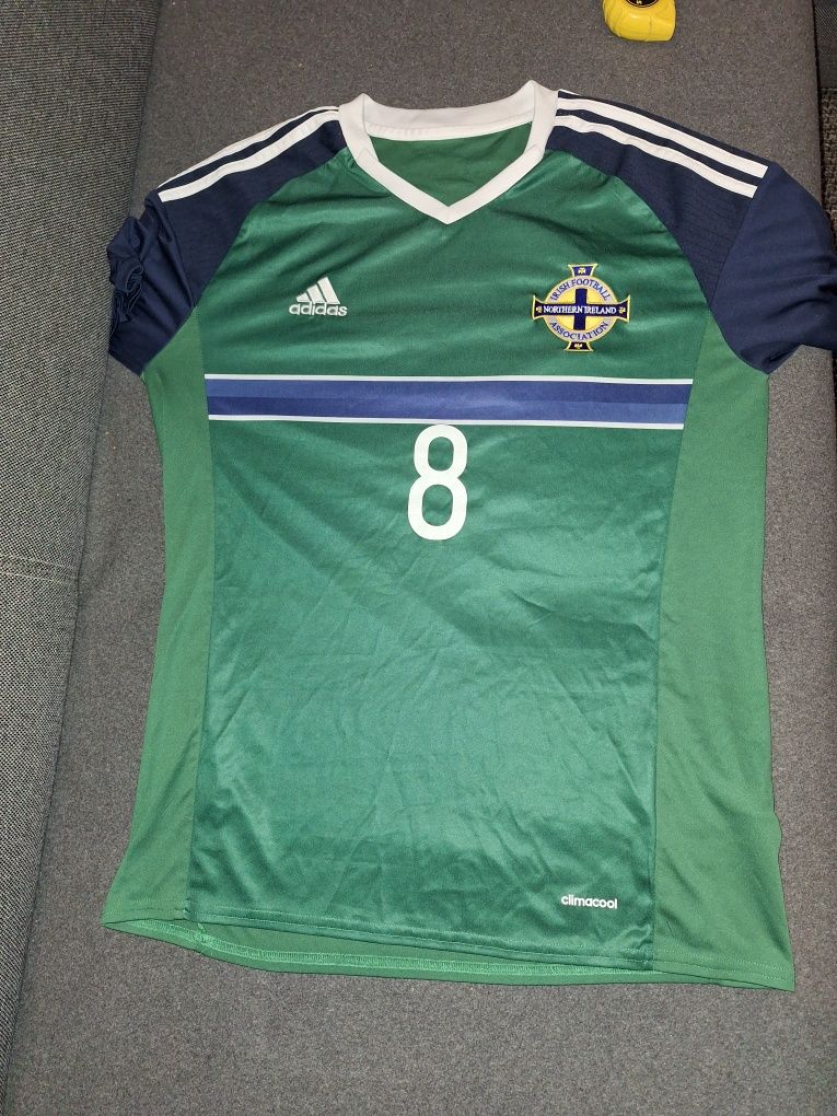 koszulka piłkarska meczowa Northern Ireland #8 Davis, adidas, jersey
