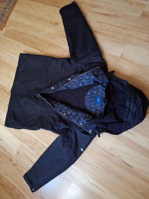 Cotton XL / XXL Kurtka parka zimowa damska – granatowa,kaptur, casual