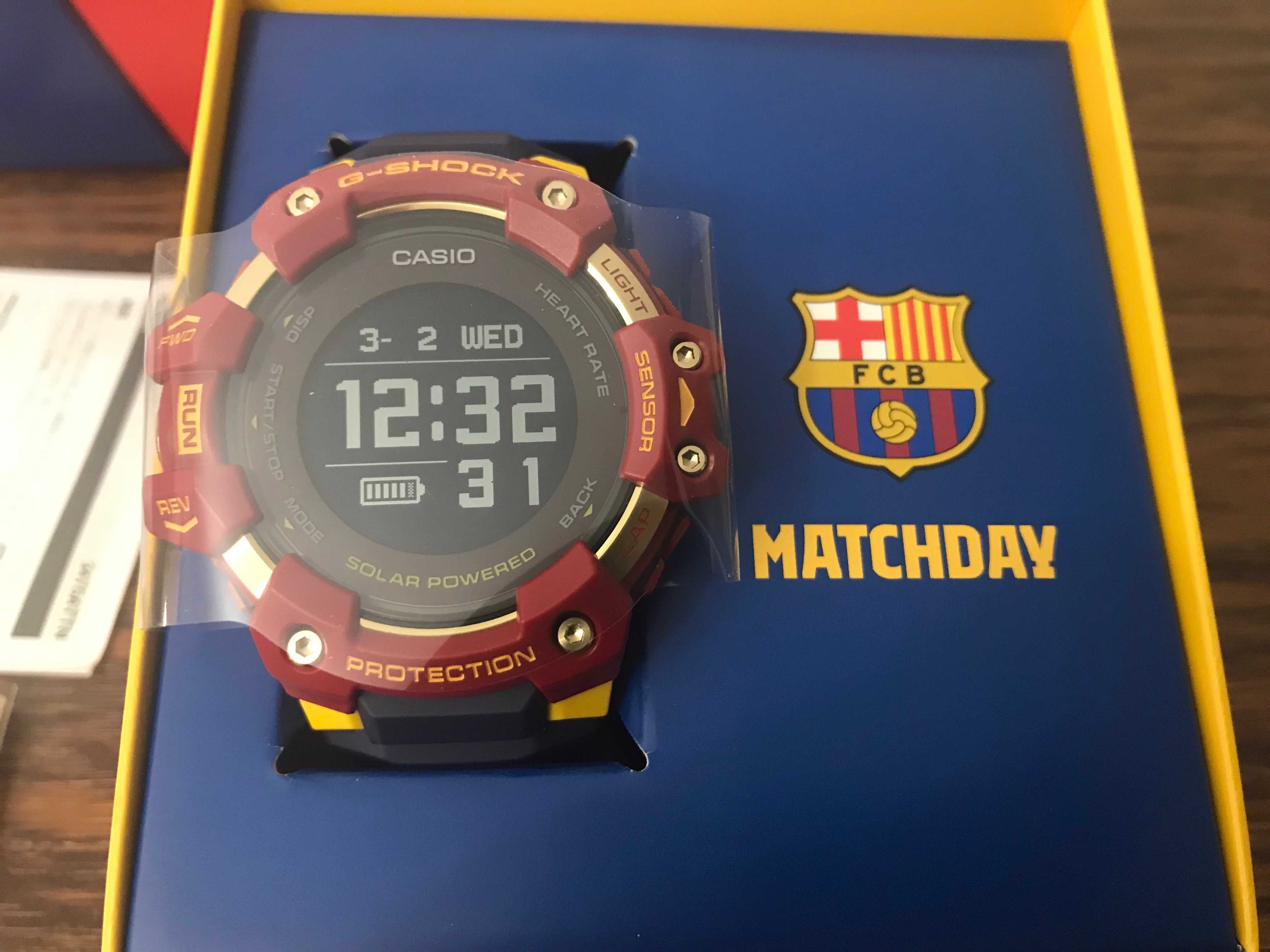 zegarek casio g-shock shock GBD-1000BAR-4ER FC Barcelona  match day