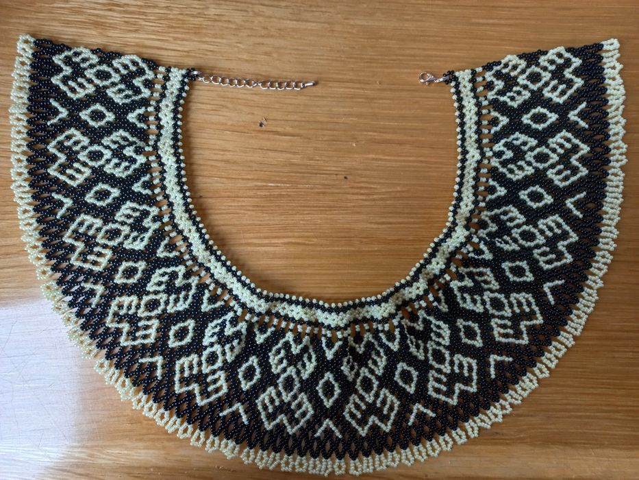 Силянка з чеського бісеру до вишиванки, намисто, кольє