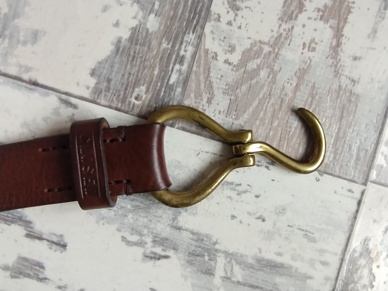 Closed коричневий шкіряний ремінь пояс 95