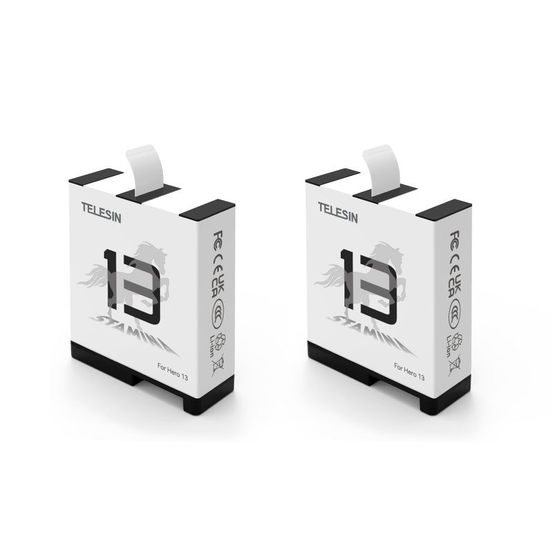 Комплект Telesin два акумулятора + зарядний пристрій для GoPro 13