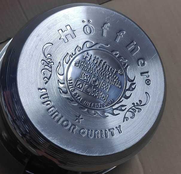 Rondel stalowy z grubym dnem Hoffner 1,4L