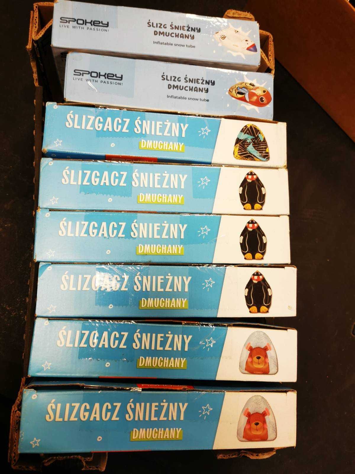Ślizg śnieżny kółko sanki dmuchane do zjeżdżania SPOKEY 102x71cm 90kg