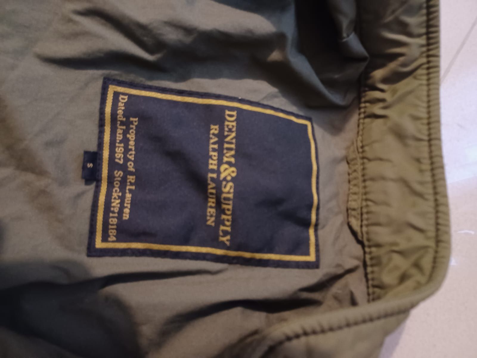 Kurtka ralph Lauren denim supply military S