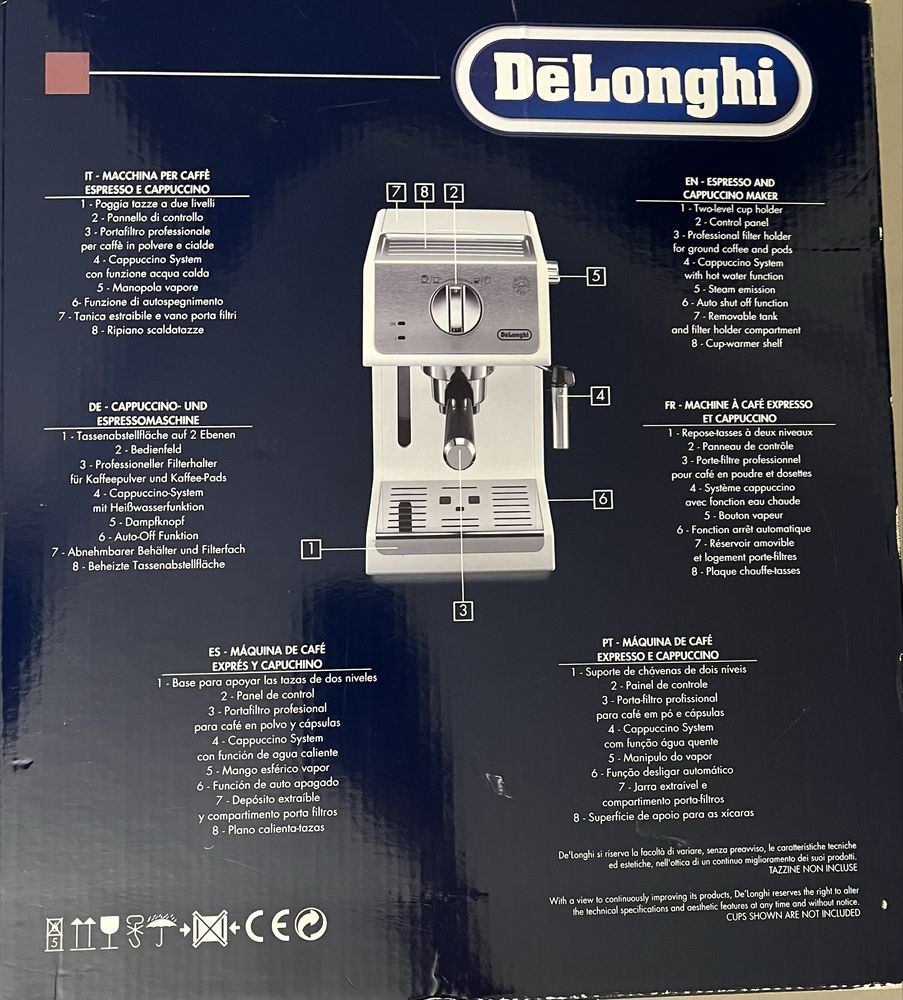 Ekspress do kawy, kolbowy, DeLonghi