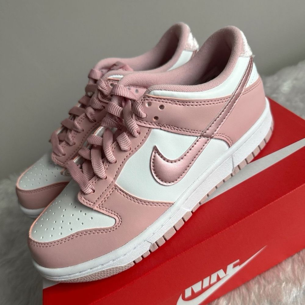 Найки рожеві жіночі Nike Dunk Low Pink Оригінал. Данки рожеві лоу пінк