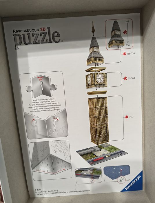 Puzzle 3D Big Ben - London, Ravensburger