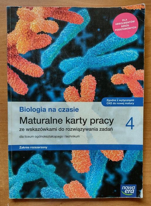Biologia na czasie(1,2,4). Maturalne karty pracy. Poziom rozszerzony