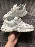 Skechers D'lites white (38-39) 25см белые женские кроссовки кожанные