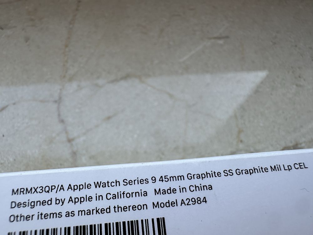 Nowy Apple Watch Series 9 45mm Graphite Steel z Bransoletą Mediolańską