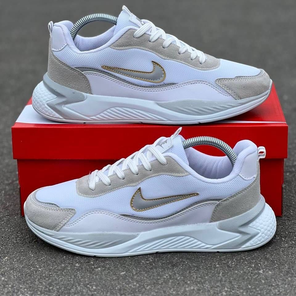 Мужские Кроссовки Найк Nike white 40-44 рм.