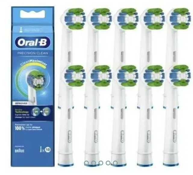 10 x Główka BRAUN ORAL-B PRECISION Clean Oryginalne DE