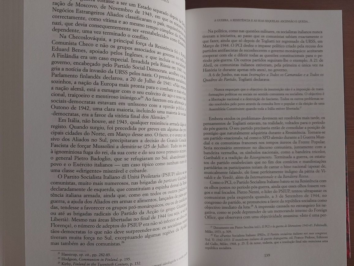 L " Cem anos de Socialismo I & II " Donald Sassoon (Como Novos)