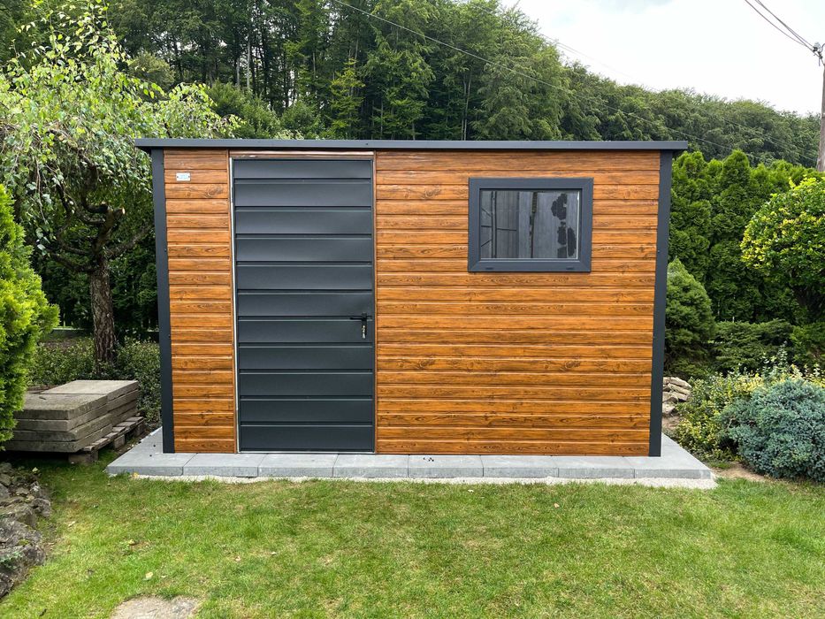 Garaż blaszany 4x5 Dach Dwuspadowy