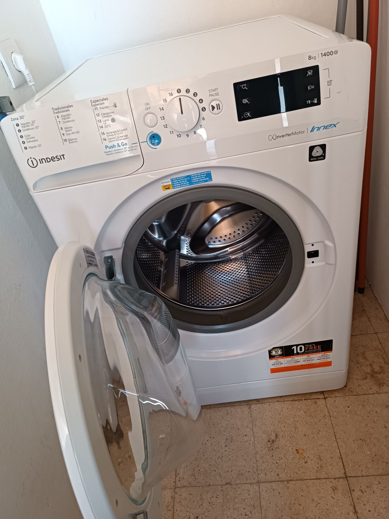 Máquina de lavar Indesit 8kg