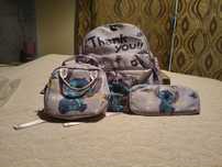 Conjunto mochila pré escolar com estojo e lancheira