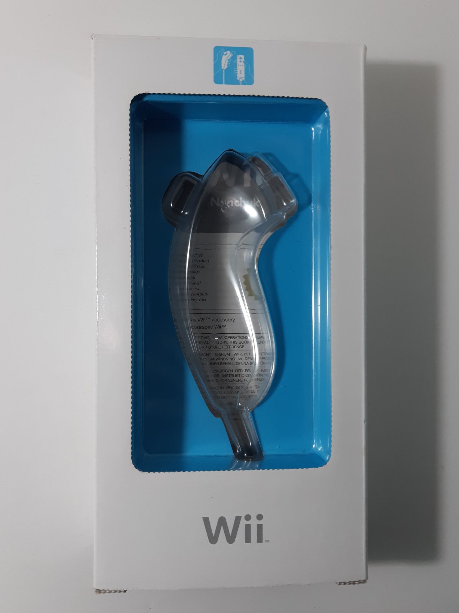 Caixa e manuais do Nunchuk (Comando Nintendo Wii, Concentra)