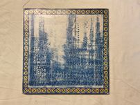 Livro / Brochura de galeria sobre azulejos e assinado por Cargaleiro